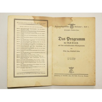 Livre - Das Programm der N.S.D.A.P. Espenlaub militaria